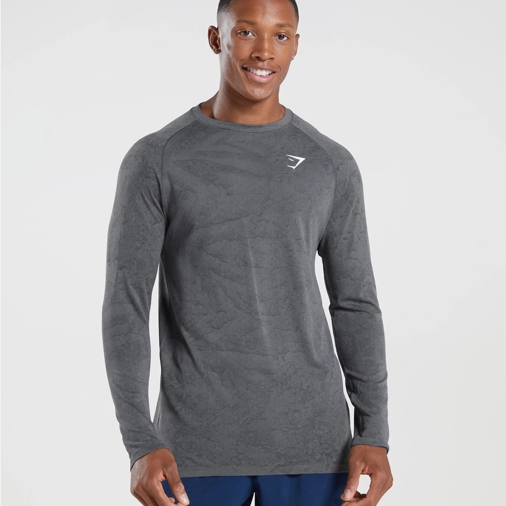 GYMSHARK GEO SEAMLESS LONG SLEEVE T-SHIRT